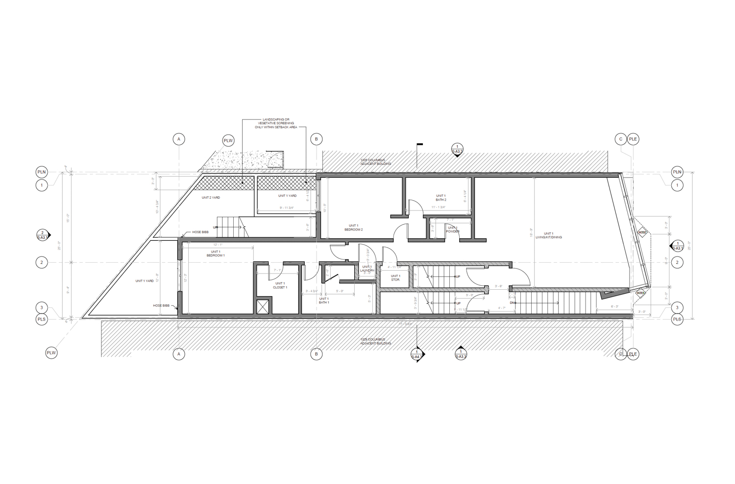 1333 Columbus Avenue second-level floor plan, illustration by DMARCstudio