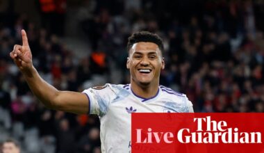 Lille 0-1 Aston Villa: Europa League last 16, first leg – as it happened | Europa League