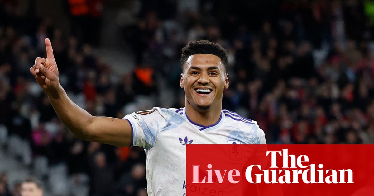 Lille 0-1 Aston Villa: Europa League last 16, first leg – as it happened | Europa League