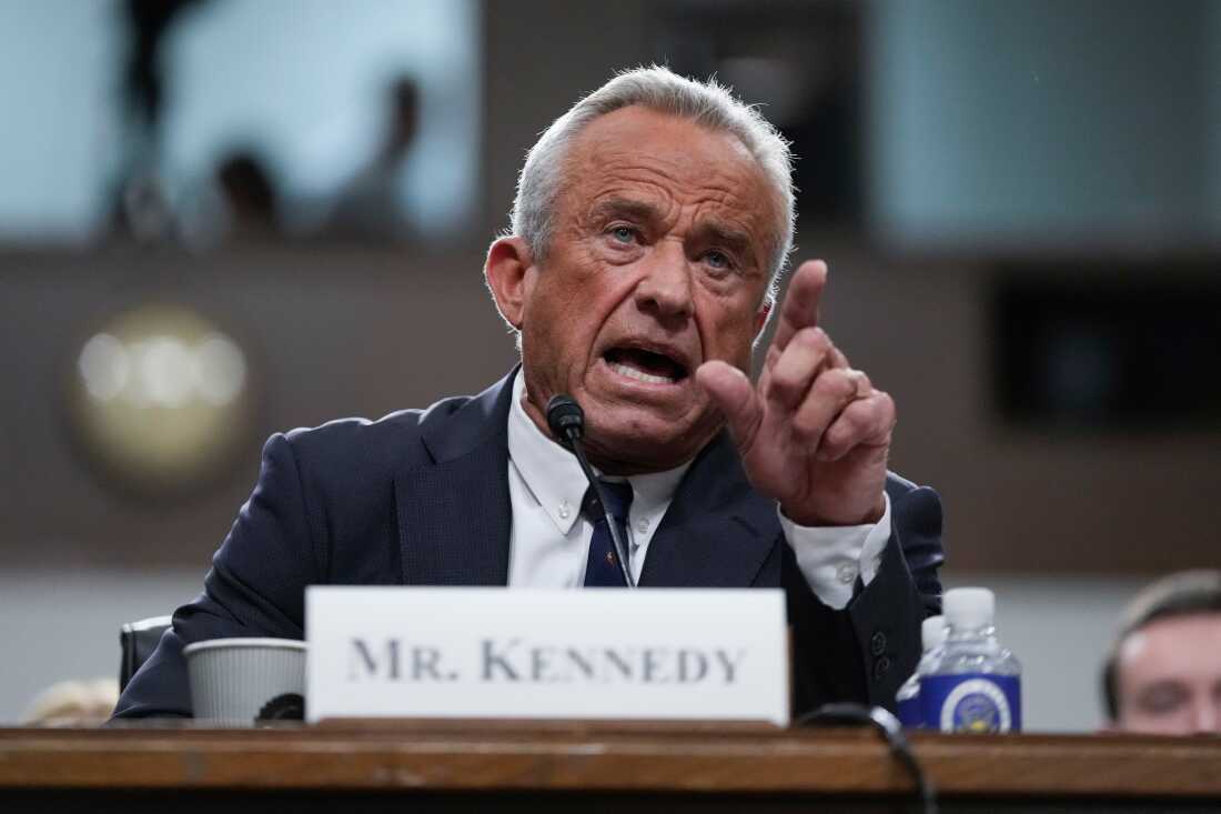 FILE - Secretary of Health and Human Services Robert F. Kennedy Jr., appears before the Senate Finance Committee, on Capitol Hill in Washington, Sept. 4, 2025. 