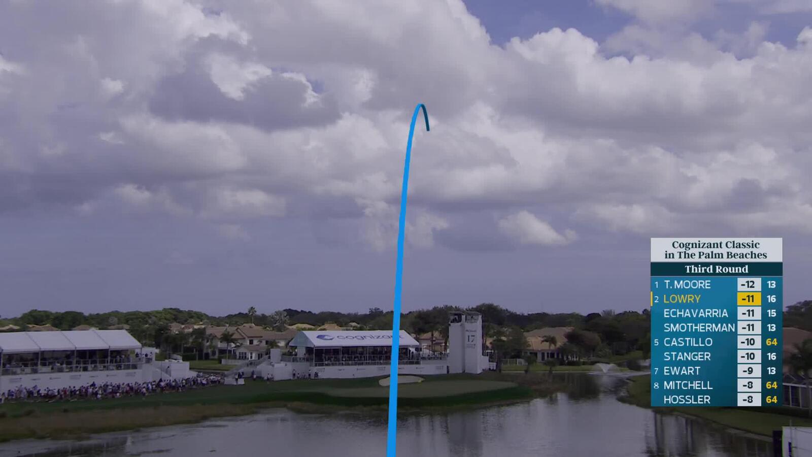 Shane Lowry hits 141-yard drive to 11 feet, sets up birdie on No. 17