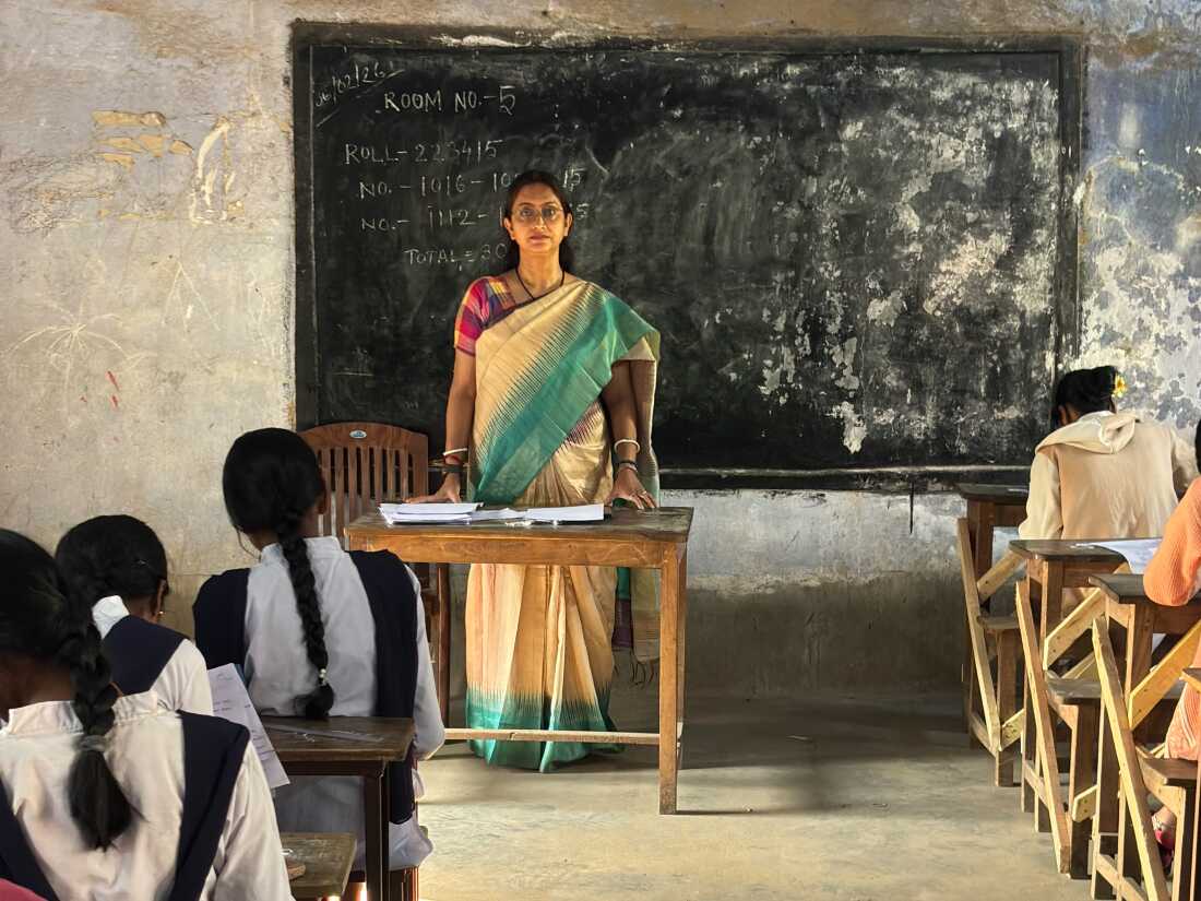  Joyeeta Banerjee in her classroom in India.