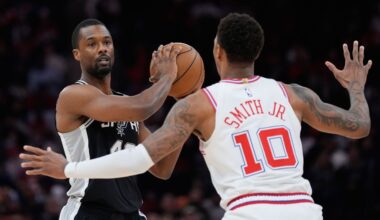 Spurs' Harrison Barnes (ankle) misses first game since 2021
