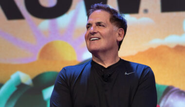 Mark Cuban speaks on the panel How America
