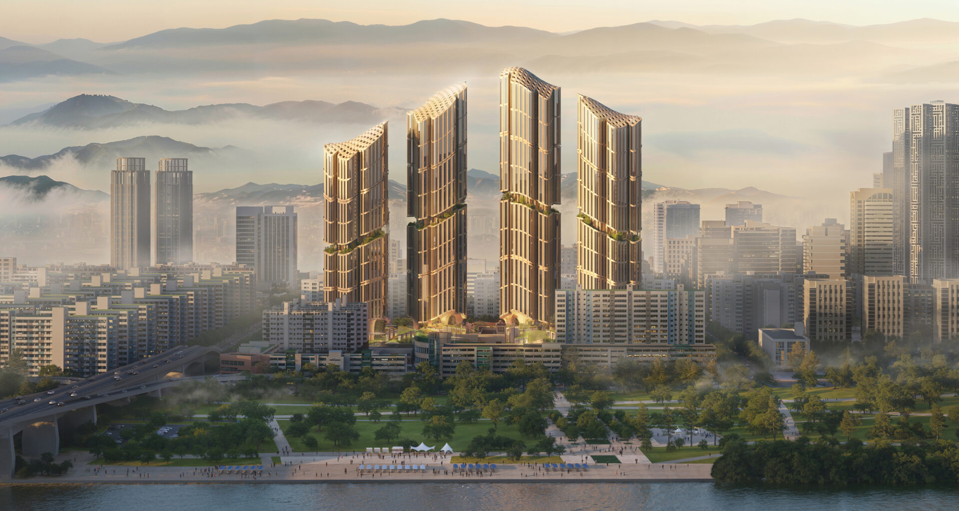 Heatherwick Studio Unveils Design for Daegyo Apartments Redevelopment in Seoul, South Korea