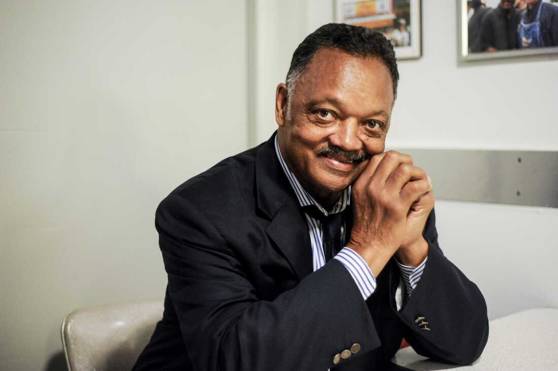 Rev. Jesse Jackson, who died last month, is being celebrated in Chicago, the city where he took his fight for civil rights after growing up in South Carolina during the segregation era. He's seen here in 2013, during an event at the historic Ben's Chili Bowl restaurant in Washington, D.C.