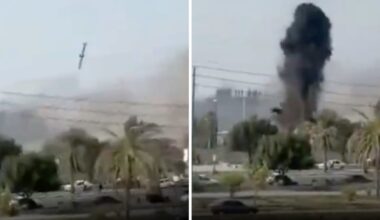 Video appears to show U.S. Tomahawk missile hitting the area of the deadly school strike in Iran