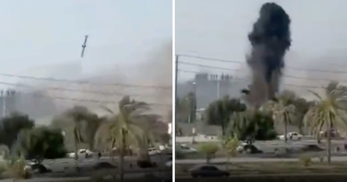 Video appears to show U.S. Tomahawk missile hitting the area of the deadly school strike in Iran