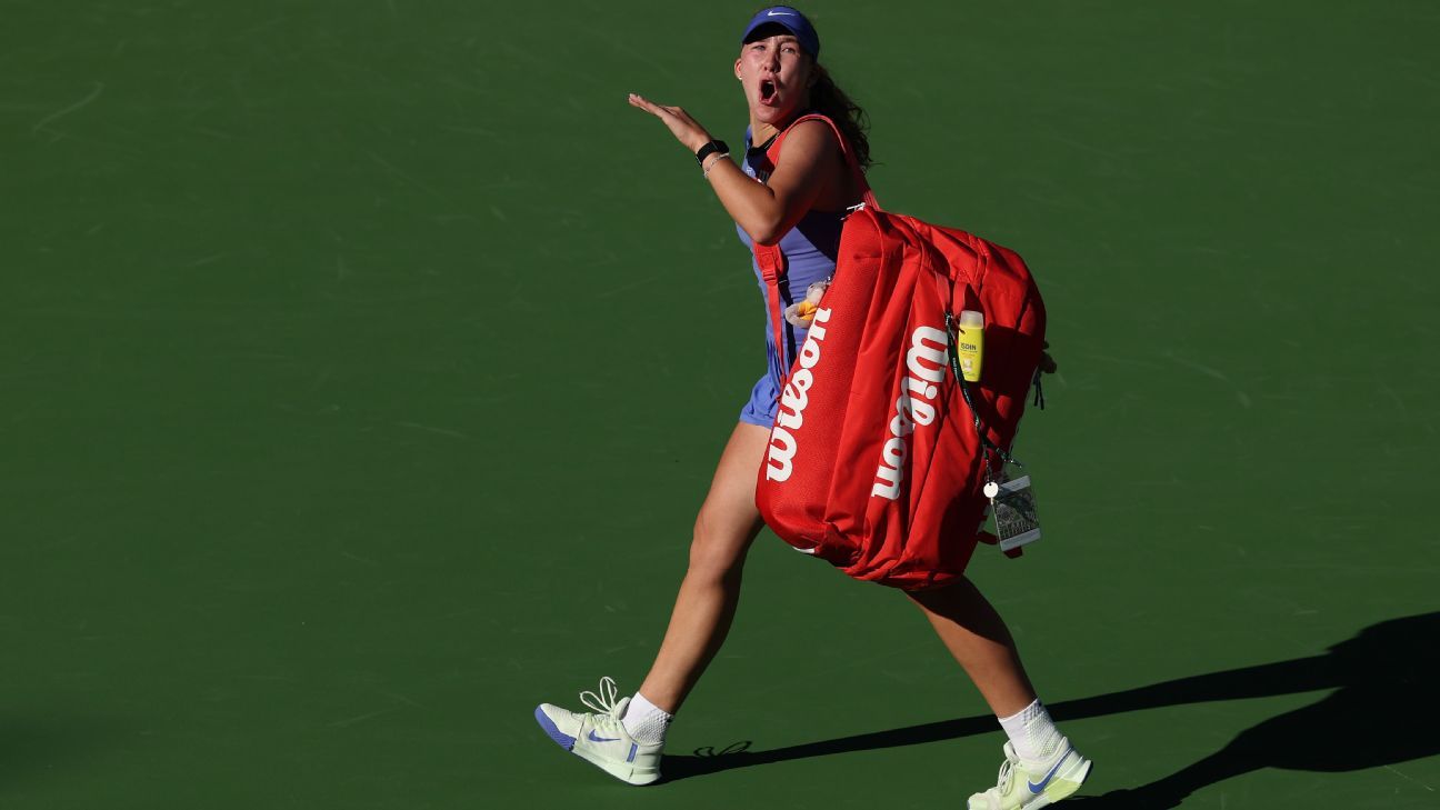 Mirra Andreeva throws racket, spars with crowd after Indian Wells loss