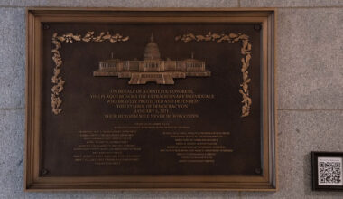 Jan. 6 plaque honoring police officers is now displayed at the Capitol after a 3-year delay