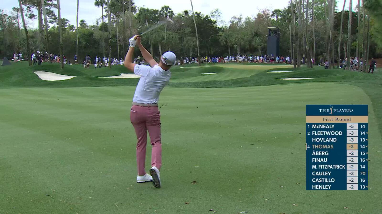 Justin Thomas hits 112-yard approach to 8 feet, sets up birdie on No. 6 at THE PLAYERS