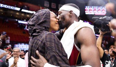 Heat’s Bam Adebayo celebrates historic night alongside A’ja Wilson