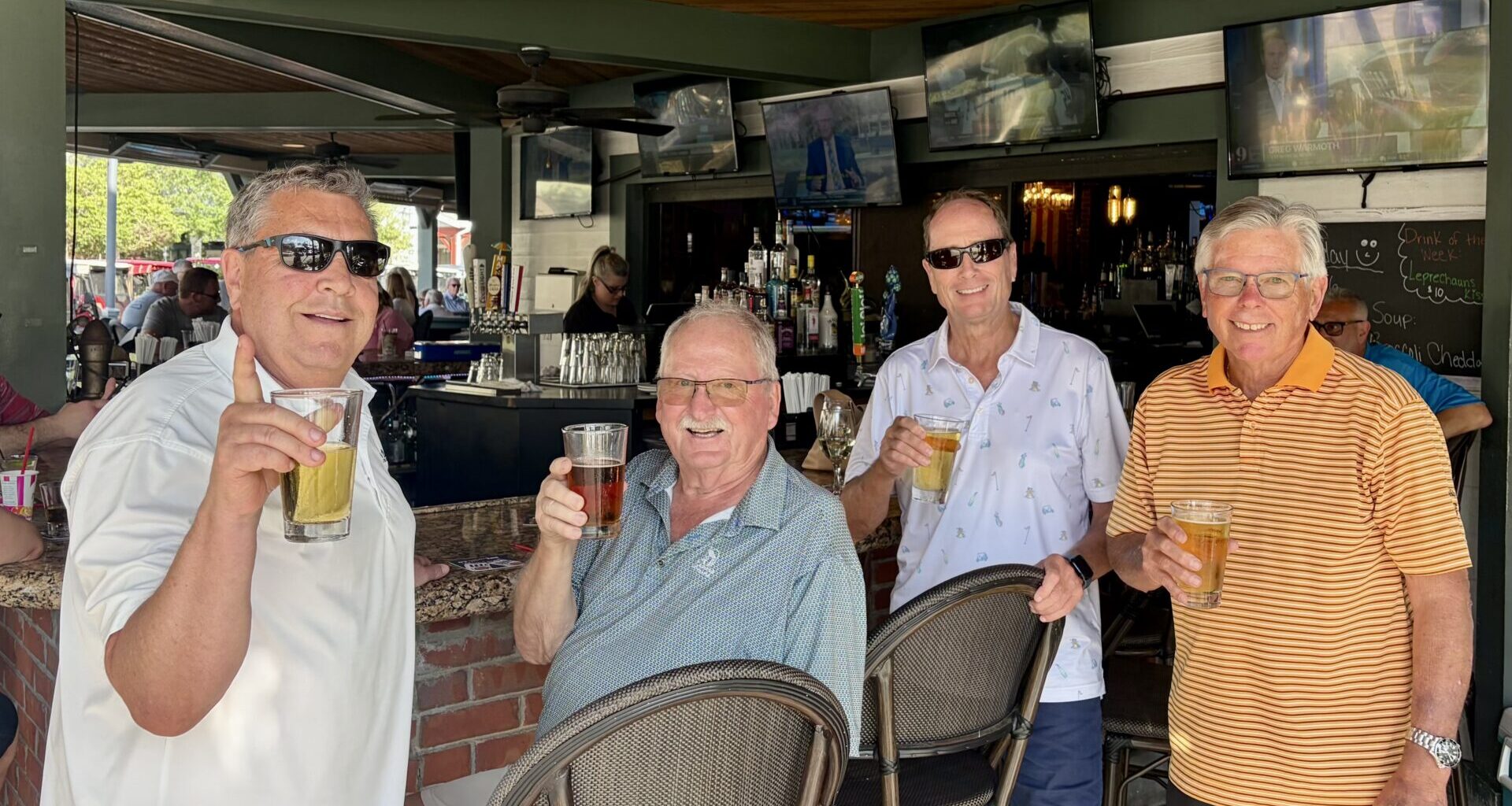 Villager buys drinks at City Fire after getting first hole-in-one