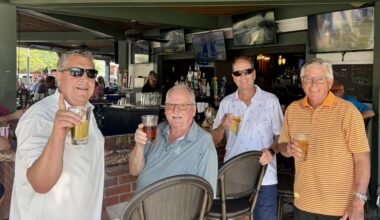 Villager buys drinks at City Fire after getting first hole-in-one