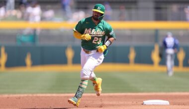 A's Shea Langeliers homers 3 times in spring training game
