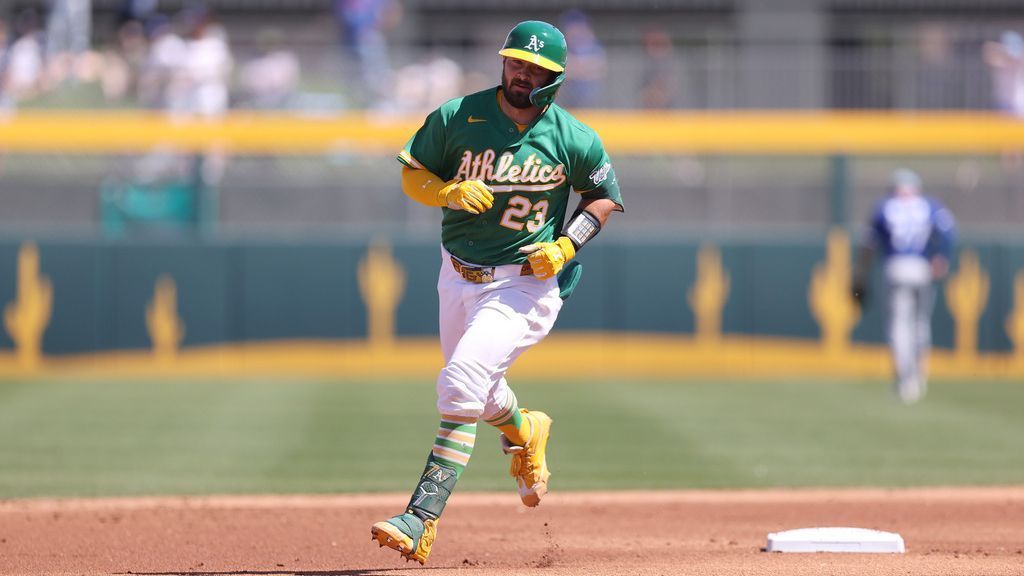 A's Shea Langeliers homers 3 times in spring training game
