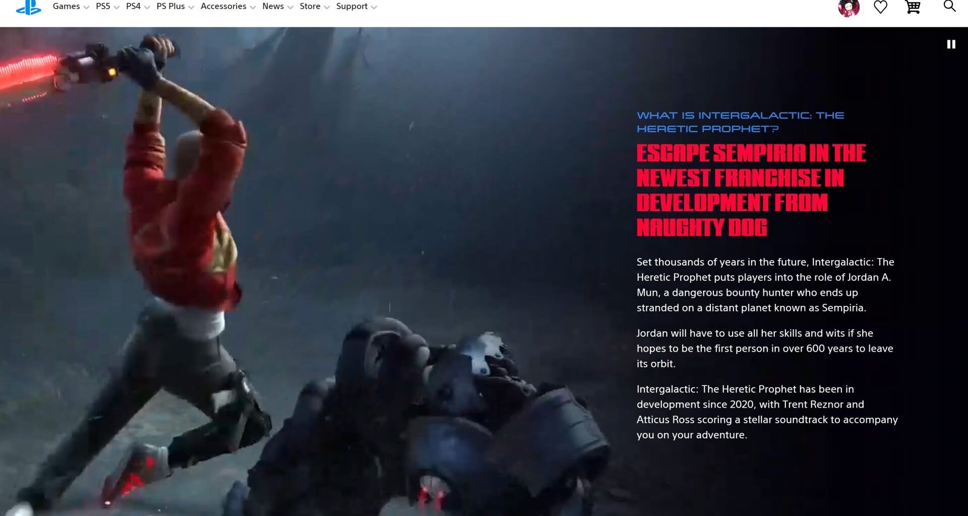 PS5 Exclusive Intergalactic's Alleged New Webpage Is No Big Deal At All