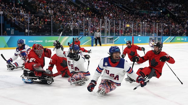 Canada claims ice hockey silver as United States romps to 5th consecutive Paralympic gold