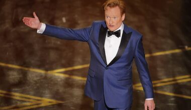 Host Conan O'Brien speaks onstage during the Oscars show at the 98th Academy Awards in Hollywood, Los Angeles, California, U.S., March 15, 2026. REUTERS/Mike Blake