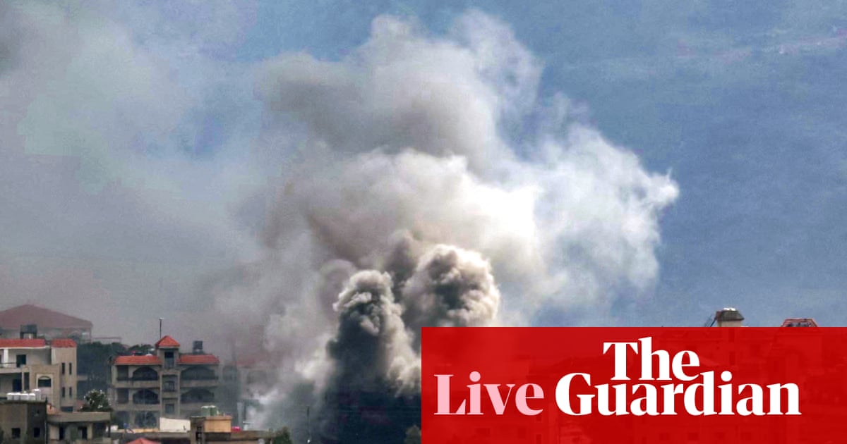 Middle East crisis live: Israel urges evacuation in south Lebanon ahead of attack; Trump seeks to delay summit with China’s Xi | US-Israel war on Iran