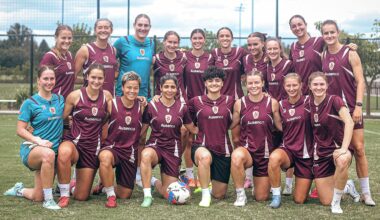 Iranian women's soccer players train with Australian club