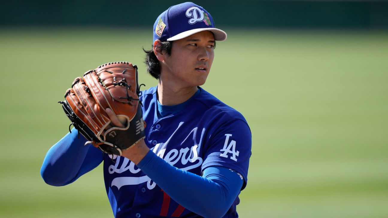 Dodgers' Shohei Ohtani set for 1st spring pitching appearance