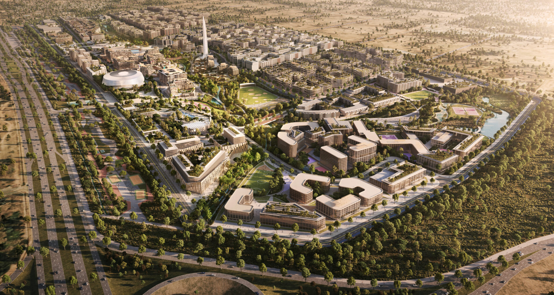 Benoy’s City Walk Masterplan in Abuja Introduces Mixed-Use District with Africa’s Tallest Tower