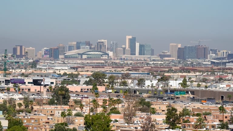 Condos and apartments give way to the Phoenix skyline Sept....