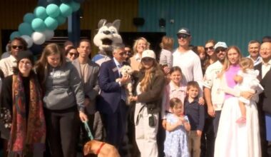 Officials cut ribbon on Community First Bark Park, part of The Block Jax, which opens Friday on Jacksonville’s Southside