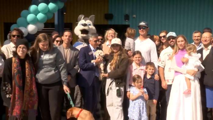 Officials cut ribbon on Community First Bark Park, part of The Block Jax, which opens Friday on Jacksonville’s Southside