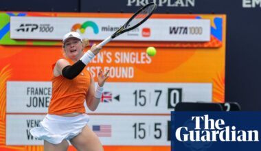 Francesca Jones defeats Venus Williams in Miami for WTA 1000 breakthrough | Tennis