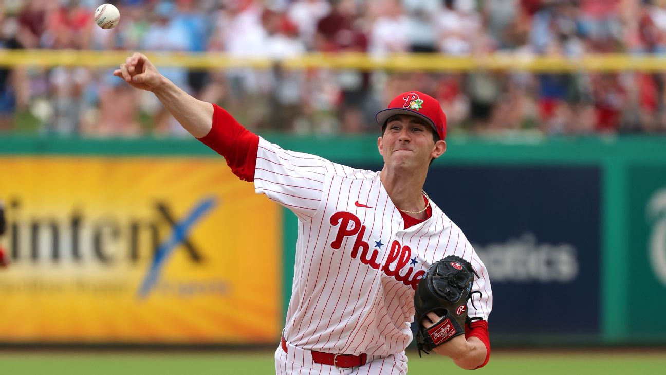 Rookie Andrew Painter makes Phillies' roster as No. 5 starter