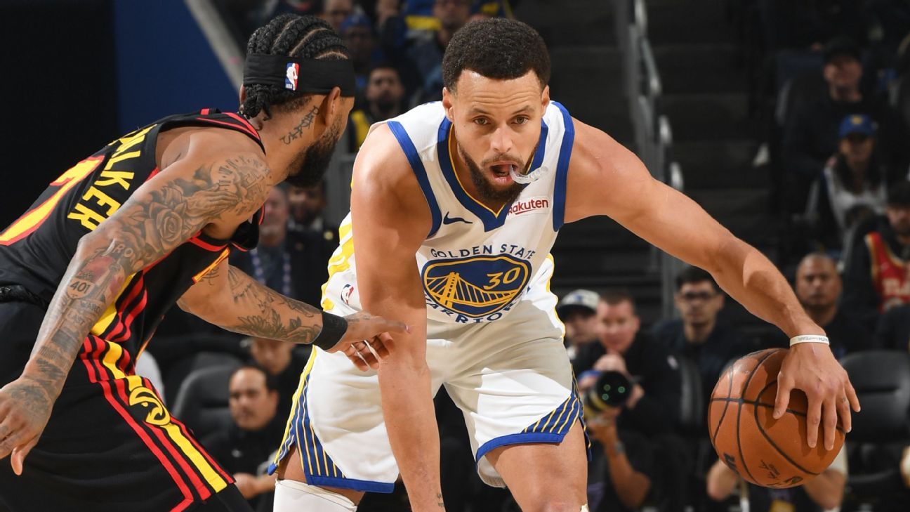Stephen Curry (knee) gearing up for live contact in practice