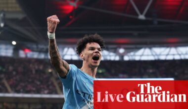Arsenal 0-2 Manchester City: Carabao Cup final – live | Carabao Cup