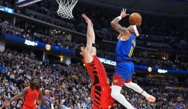 Nuggets beat Trail Blazers 128-112 to snap Portland’s 3-game win streak