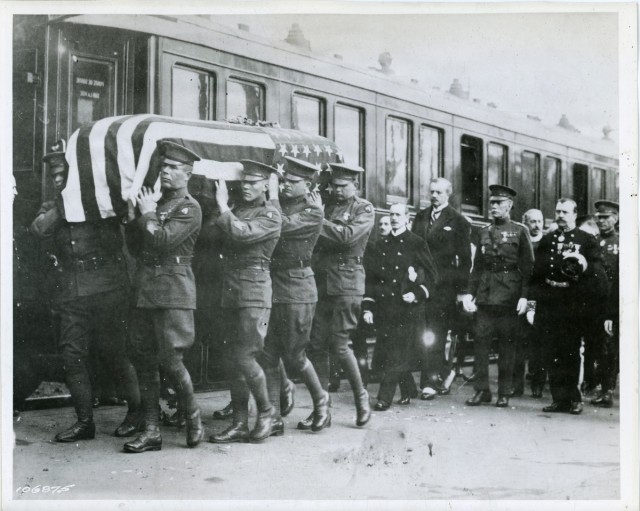 The Body of the Unknown Soldier - Carrying the Body on the Train, France