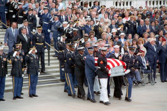 Memorial Day Ceremony Honoring the Vietnam Unknown Soldier at Arlington National Cemetery
