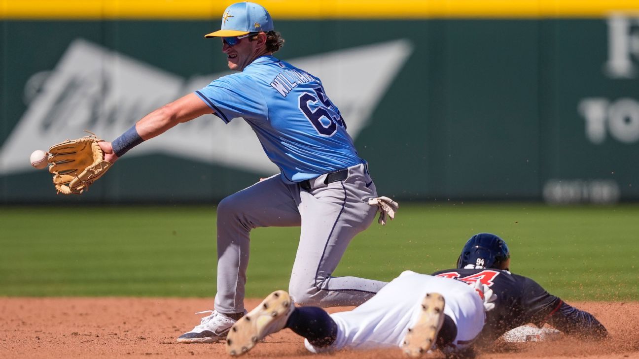 Rays top prospect Carson Williams to start at shortstop