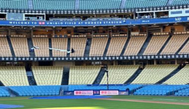 Dodger Stadium field unveils sponsor name for first time