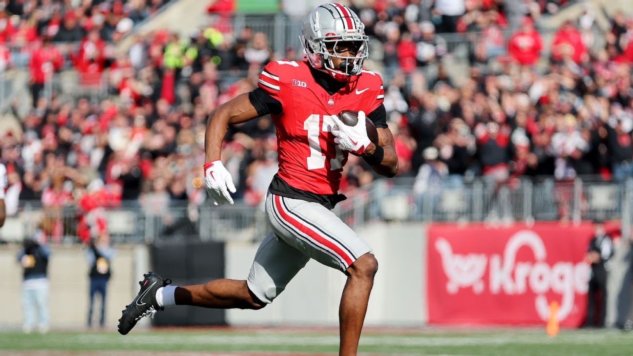 Carnell Tate doesn't run 'overvalued' 40 at Ohio State pro day