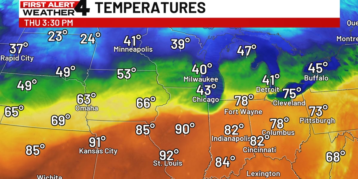 Epic battle between winter, summer raging over northern United States