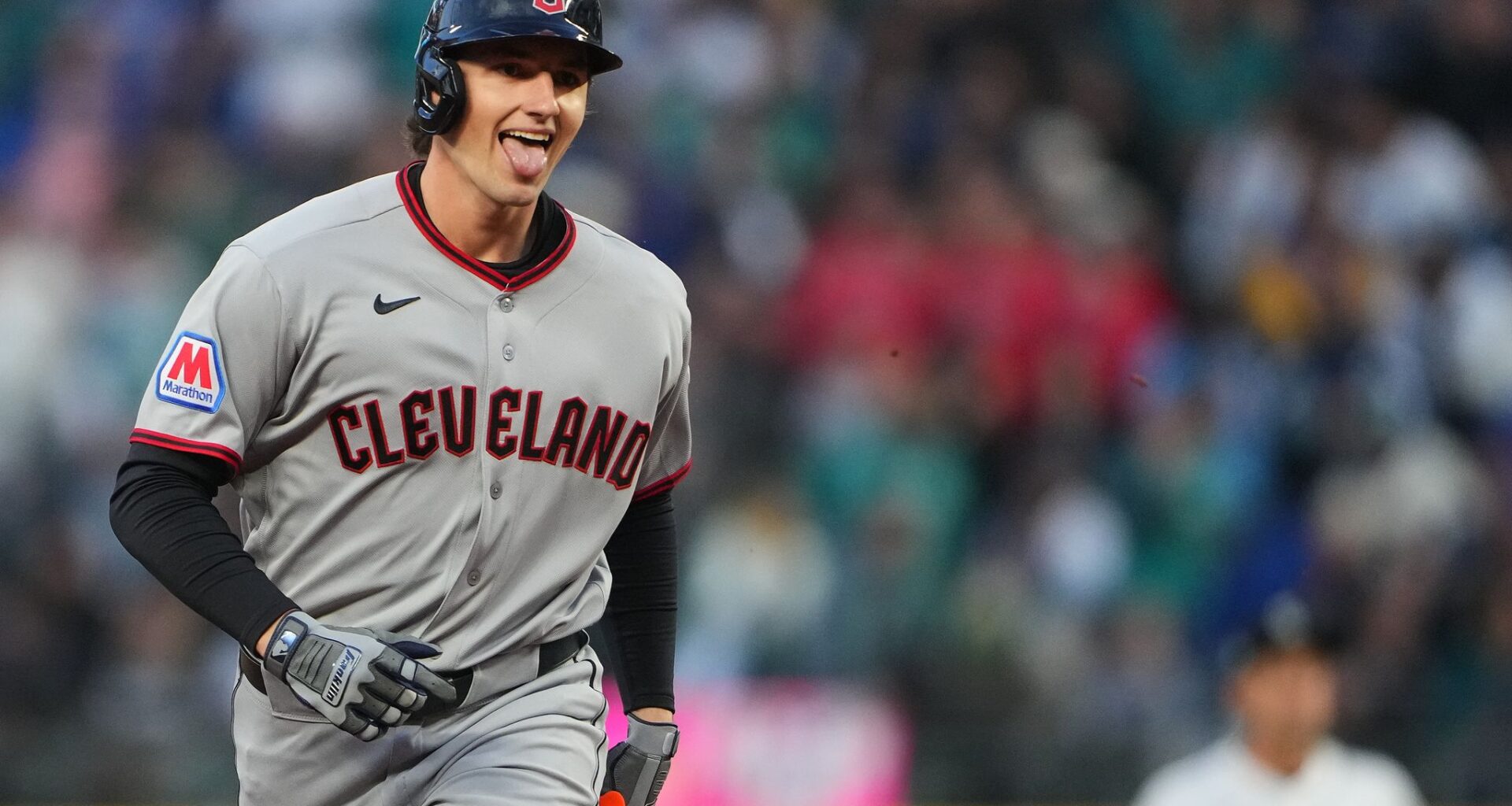 Guardians' Chase DeLauter homers in 1st regular-season at-bat