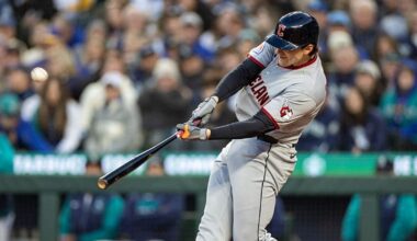 DeLauter homers twice as Mariners lose 6-4 to Guardians