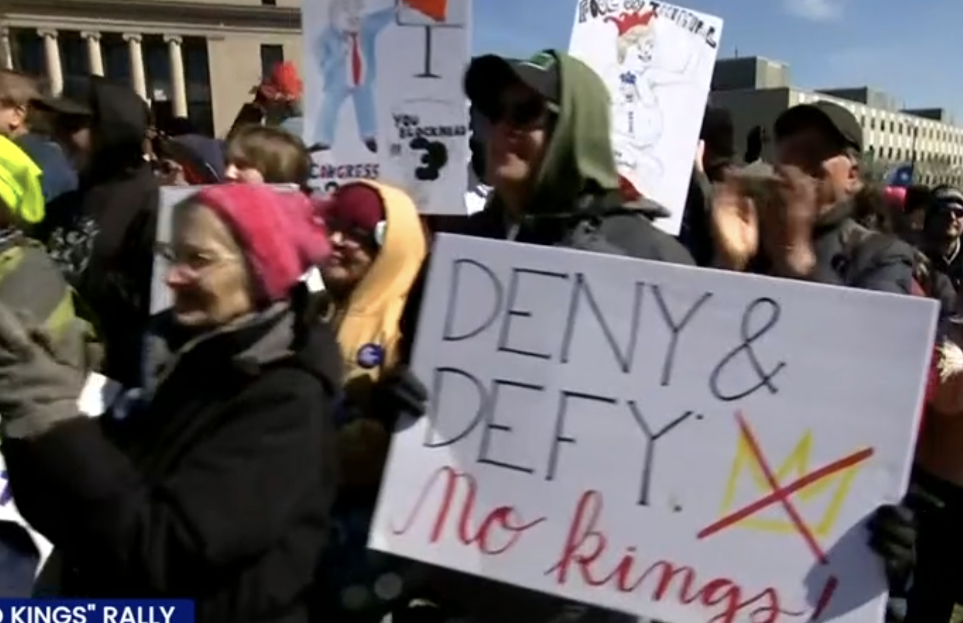 At the rally in Minneapolis-image courtesy CSPAN