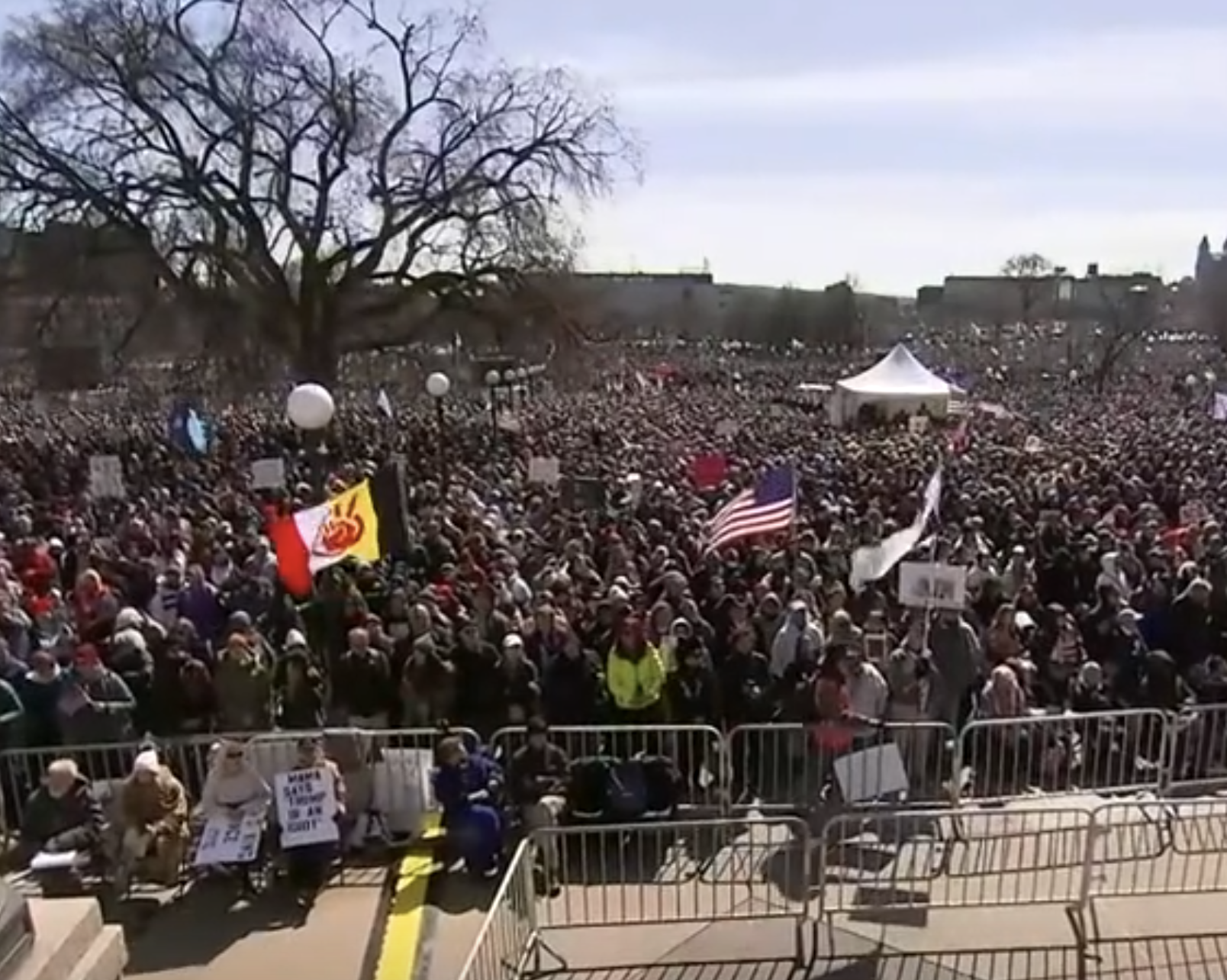 No Kings Rally in Minneapolis -image courtesy CSPAN