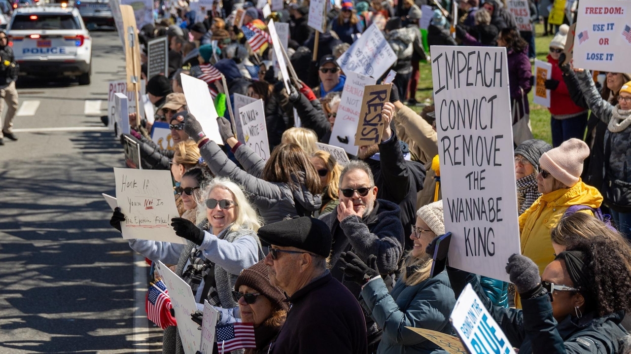 Anti-Trump 'No Kings' rallies underway on Long Island