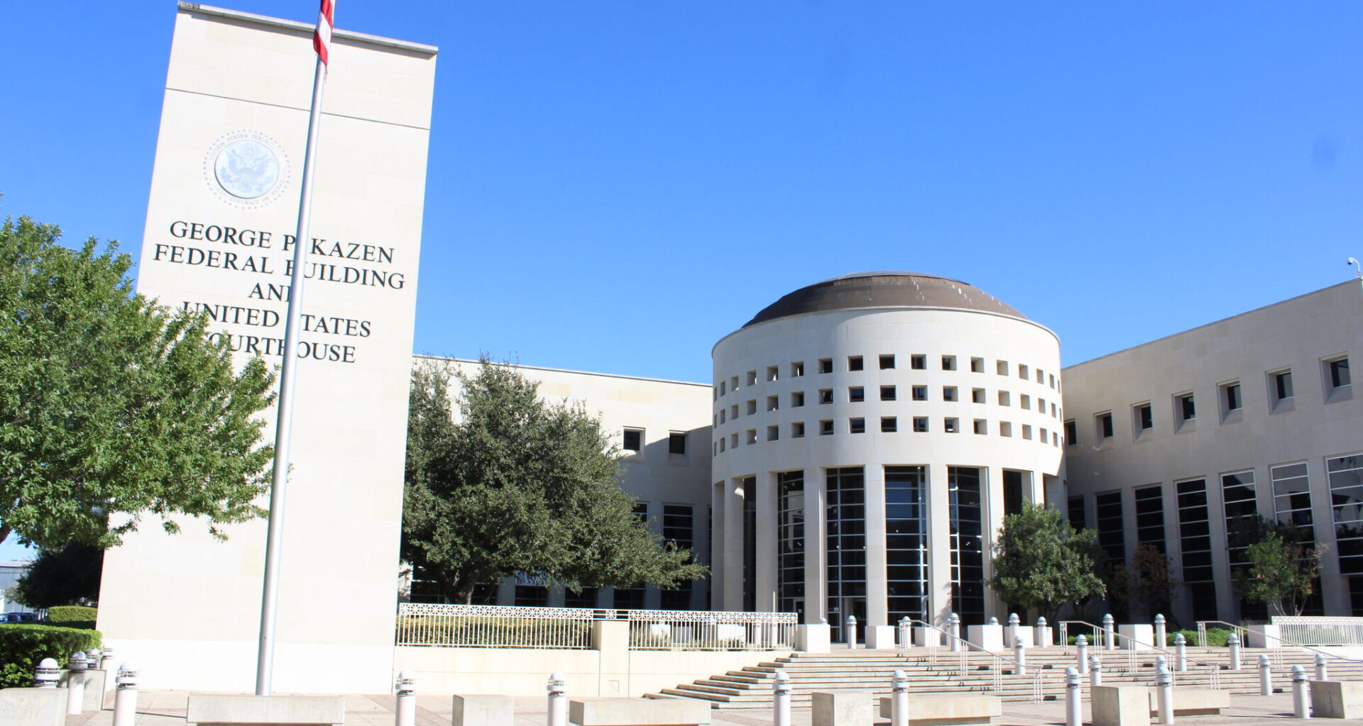 George P. Kazen Federal Building and United States Courthouse on Oct. 31, 2025. 