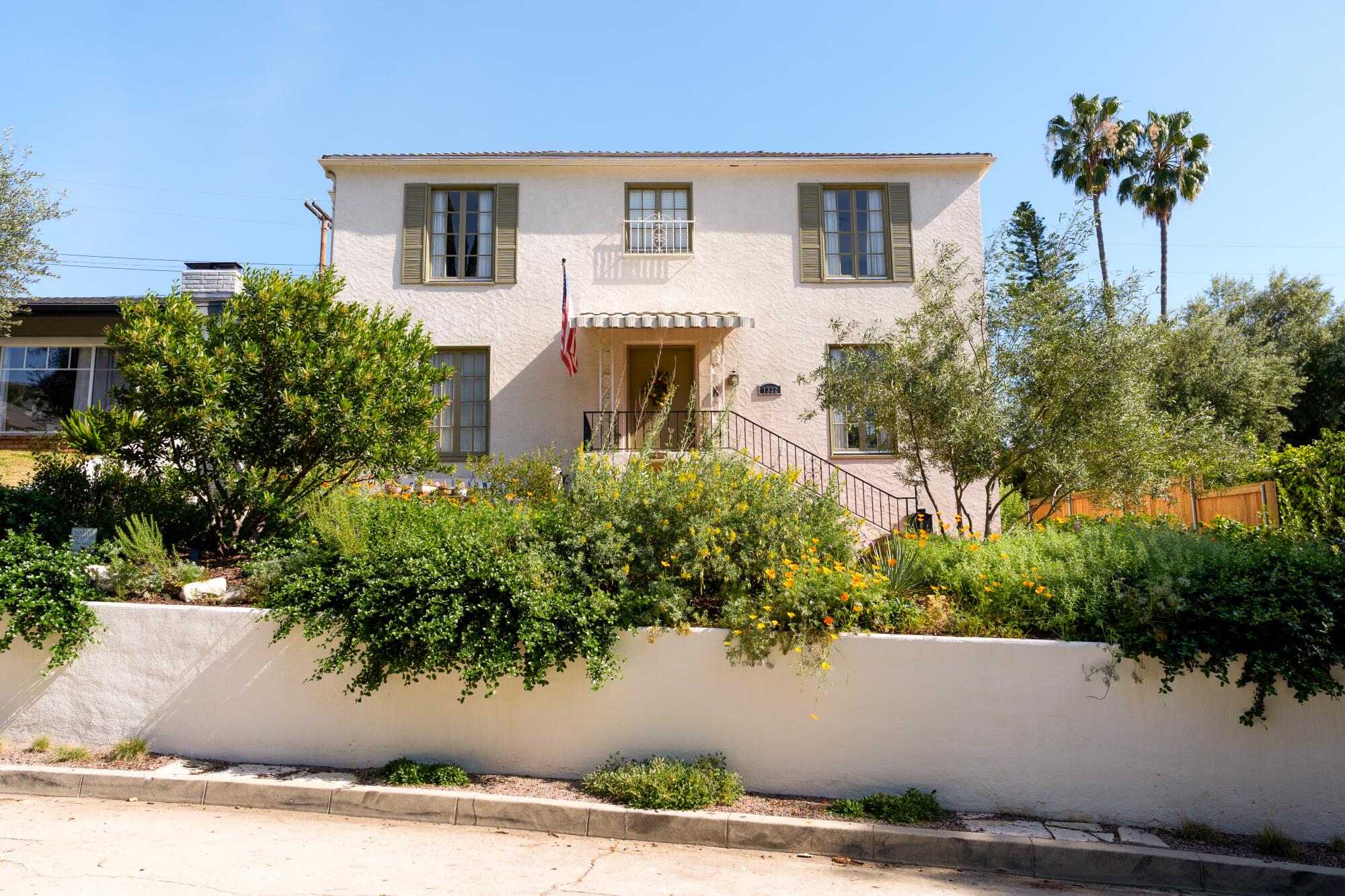 Christopher Smee's front yard filled with native plants.
