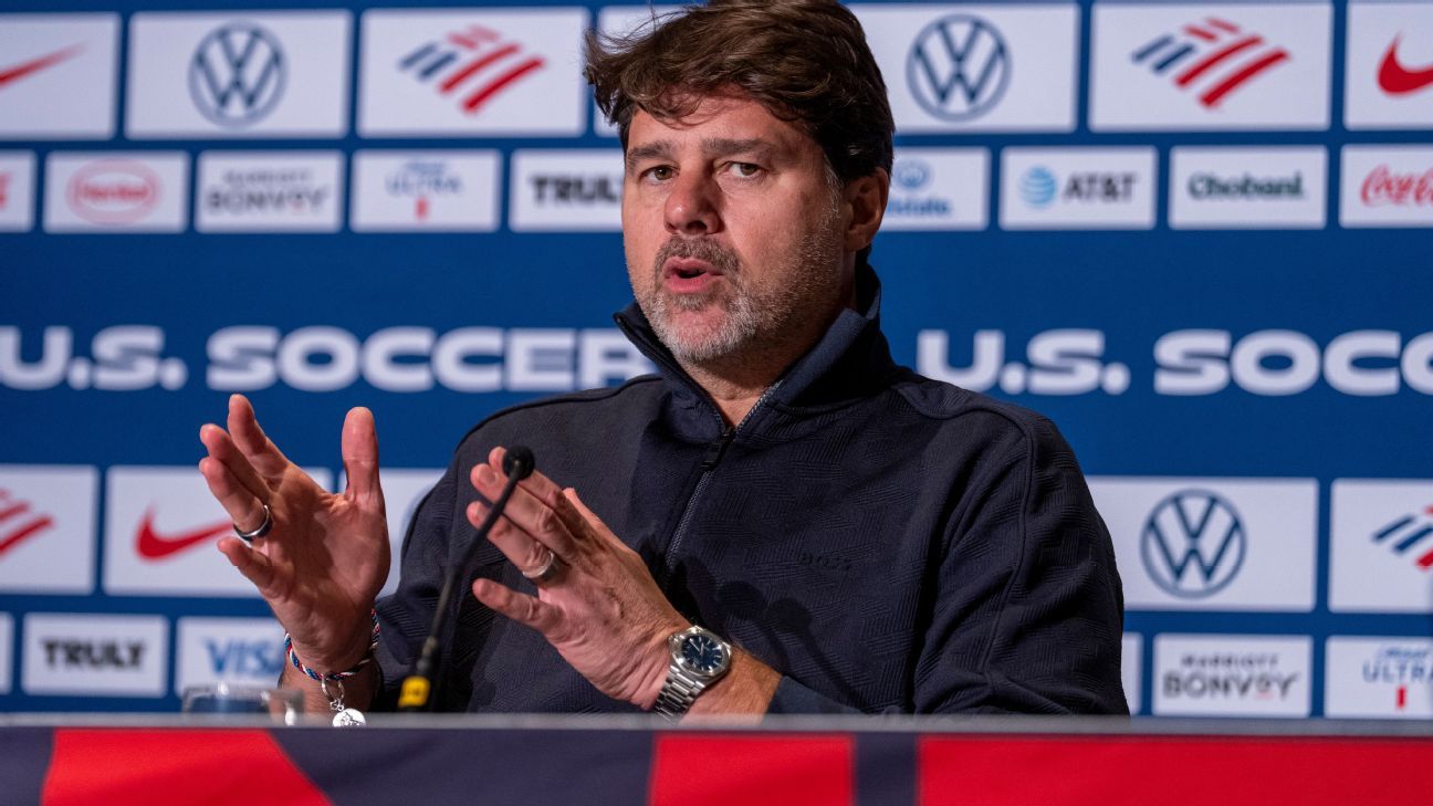 USMNT coach Pochettino says no talks with Madrid, Tottenham