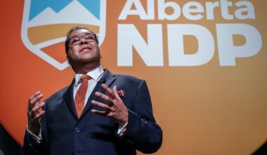 Alberta NDP not considering name change — for now — amid distance from federal party